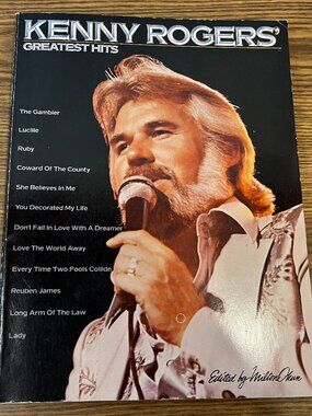Vintage Kenny Rogers – Greatest Hits 1980 Sheet Music Songbook 🎶🎸
